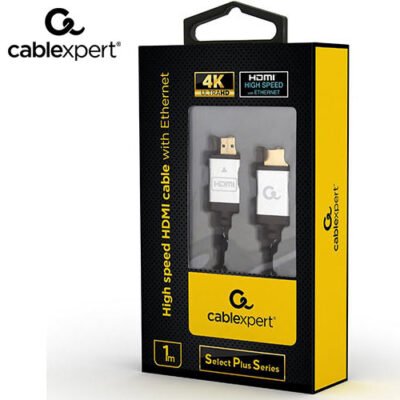 CABLEXPERT 4K HIGH SPEED HDMI CABLE WITH ETHERNET ‘SELECT PLUS SERIES’ 1M