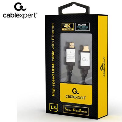 CABLEXPERT 4K HIGH SPEED HDMI CABLE WITH ETHERNET ‘SELECT PLUS SERIES’ 1,5M