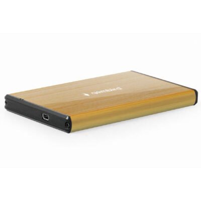 GEMBIRD USB 3.0 2.5′ ENCLOSURE BRUSHED ALUMINUM GOLD