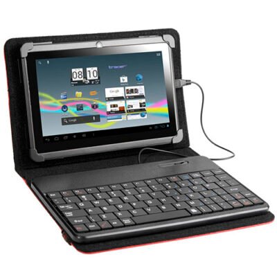 TRACER TABLET CASE WITH KBRD 7′-8′ SMART FIT RED