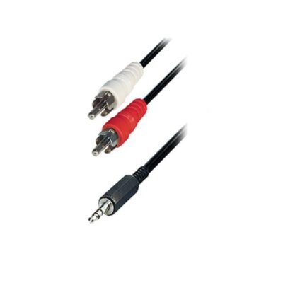 1.5m Stereo 3.5MM Plug To 2RCA Plug Nickel
