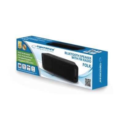 Ηχείο Bluetooth 6W Hands-Free & w/FM Radio Μαύρο EP126KK
