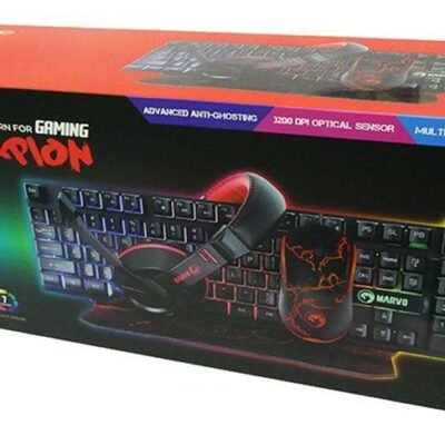 MARVO CM409 GAMING SET, ΠΛΗΚΤΡΟΛΟΓΙΟ + ΠΟΝΤΙΚΙ + MOUSEPAD + ΑΚΟΥΣΤΙΚΑ