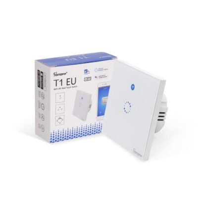 SONOFF T1EU1C-TX – 1 GANG WIFI RF SMART WALL TOUCH LIGHT SWITCH