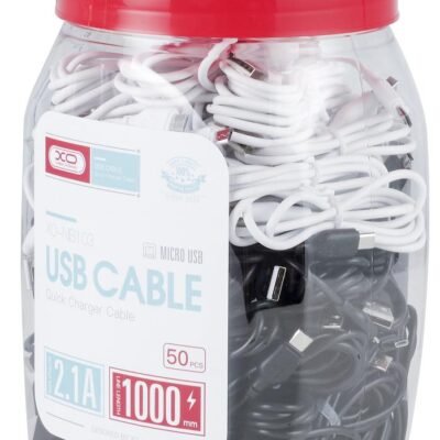 XO NB103 ΣΕΤ ΚΑΛΩΔΙΑ ΦΟΡΤΙΣΗΣ BELL TYPE-C 1M (50PCS/BOTTLE) 25 ΜΑΥΡΑ 25 ΛΕΥΚΑ