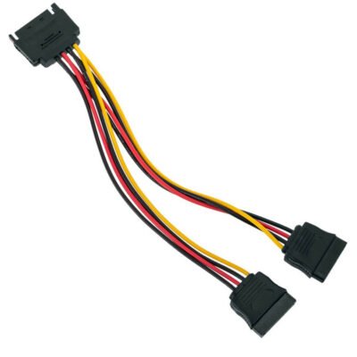 Καλώδιο SATA 15pin σε 2xSATA 15pin 20cm