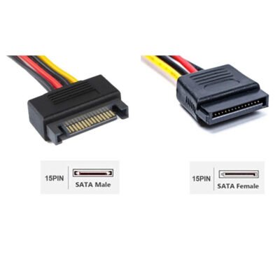 Καλώδιο SATA 15pin σε 2xSATA 15pin 20cm