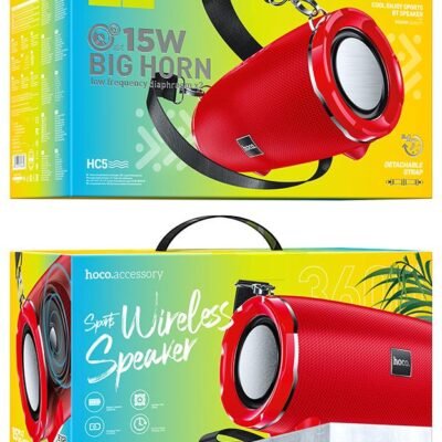 HOCO HC5 COOL ENJOY SPORTS ΗΧΕΙΟ BLUETOOTH, ΚΟΚΚΙΝΟ