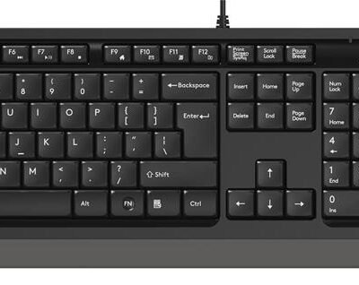 A4TECH SET ΕΝΣΥΡΜΑΤΟ ΠΛΗΚΤΡΟΛΟΓΙΟ – ΠΟΝΤΙΚΙ F1010, ΜΑΥΡΟ