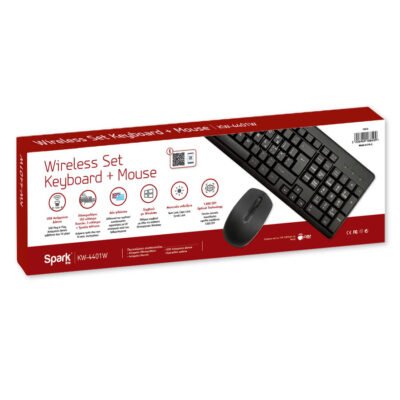 Σετ Πληκτρολόγιο-Ποντίκι Ασύρματο USB KW-4401W Sparkline