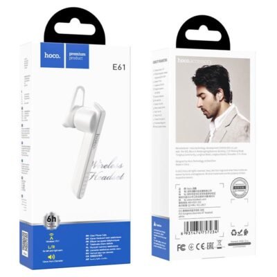 HOCO E61 GORGEOUS BLUETOOTH EARPHONES, ΛΕΥΚΟ