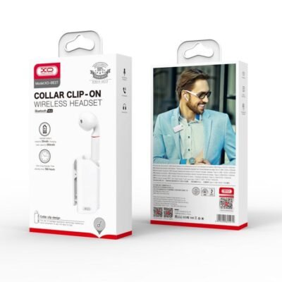 XO BE27 LAVALIER ΑΚΟΥΣΤΙΚΟ BLUETOOTH ΜΕ ΚΟΥΜΠΙ ΑΦΗΣ, ΛΕΥΚΟ