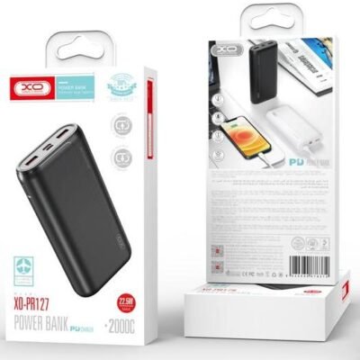 XO PR127 POWERBANK PD22.5W+QC20W 20000mAh ΜΑΥΡΟ