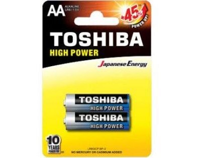 ΜΠΑΤΑΡΙΕΣ TOSHIBA ΑΛΚΑΛΙΚΕΣ ΑΑ-LR6GCP BP-2, BLISTER 2ΤΕΜ