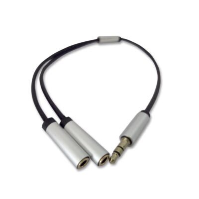 Adapter Cable Jack M 3.5 mm 3 pin to 2 x stereo jack F 3.5 mm