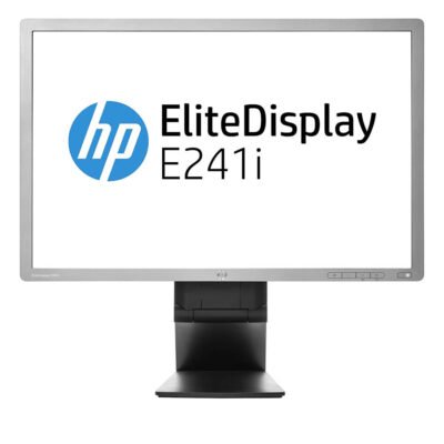 Used (A-)Monitor E241i IPS LED/HP/24″FHD/1920×1200/Wide/Silver/Black/Grade A-/D-SUB & DVI-D & DP & U