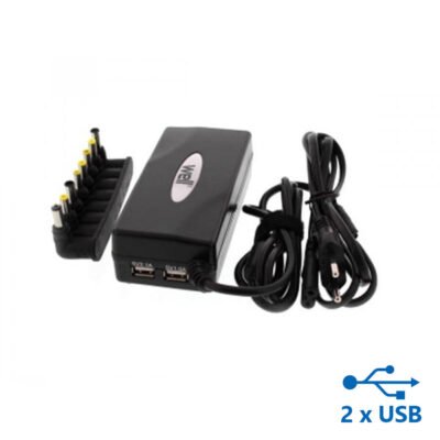 Universal Well Φορτιστής για Laptop 90W 2xUSB 8tips PSUP-NBT-W90A8U2-WL