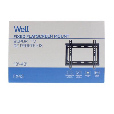 Βάση TV Well 13″- 43″ Σταθερή TVS-LCD-FX43-WL