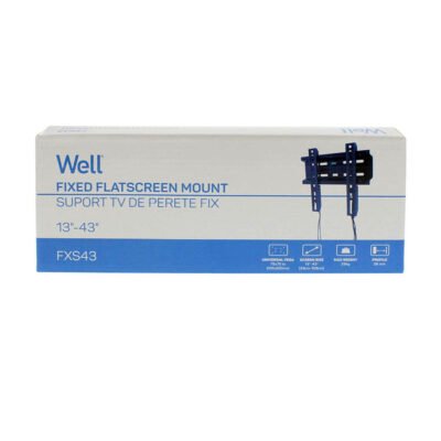 Βάση TV Well 13″- 43″ Σταθερή με κορδόνι TVS-LCD-FXS43-WL
