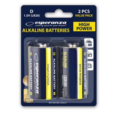 Μπαταρία LR20 D 2τεμ Αλκαλική EZB106