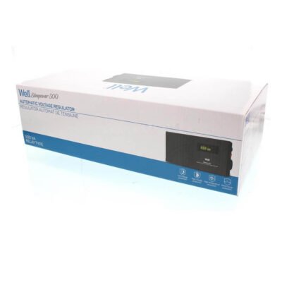 AVR-500VA Well ΨΗΦΙΑΚΟ SlimPower LCD Display Black AVR-REL-SLIMPOWER500-WL