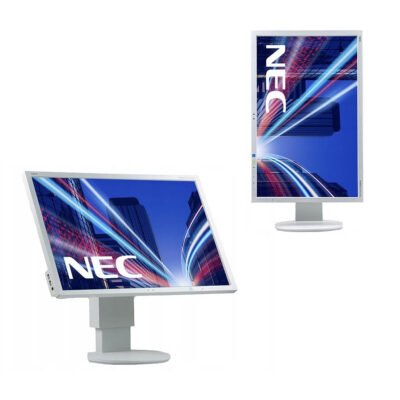Used Monitor E243WM LED/NEC/24″ FHD/1920×1200/Wide/White/w/Speakers/D-SUB & DVI-D & DP & HDMI