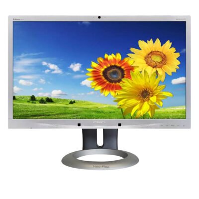 Used Monitor 241P4 LED/Philips/24”FHD/w/Camera/w/Speakers/1920×1080/Wide/Neo-Flex Stand/Silver/Black