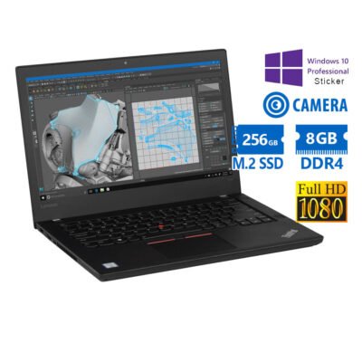 Lenovo ThinkPad T470 i5-6300U/14″FHD/8GB DDR4/256GB M.2 SSD/No ODD/Camera/10P Grade A Refurbished La