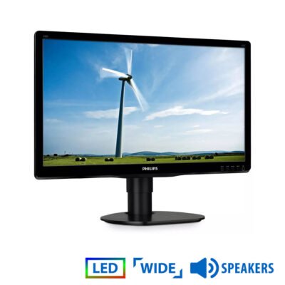 Used (A-) Monitor 200S4LY LED/Philips/20″/1600×900/Wide/Black/w/Speakers/Grade A-/D-SUB & DP