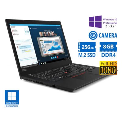 Lenovo ThinkPad L480 i3-8130U/14″FHD/8GB DDR4/256GB M.2 SSD/No ODD/Camera/10P Grade A Refurbished La
