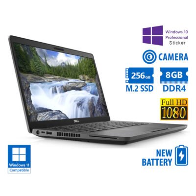 Dell Latitude 5400 i5-8265U/14″FHD/8GB DDR4/256GB M.2 SSD/No ODD/Camera/New Battery/10P Grade A Refu