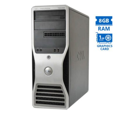 Dell Precision T3500 Tower Xeon-W3503(2-Cores)/8GB DDR3/250GB/ATI 1GB/DVD/7P Grade A Workstation Ref