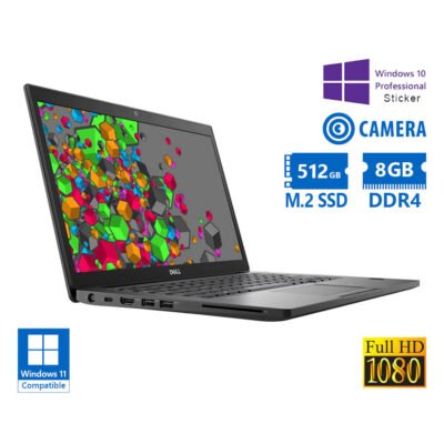 Dell Latitude 7490 i7-8650U/14″FHD/8GB DDR4/512GB M.2 SSD/No ODD/Camera/10P Grade A Refurbished Lapt
