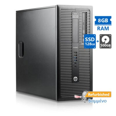 HP 800G1 Tower i7-4770/8GB DDR3/128GB SSD & 500GB/DVD/Grade A+ Refurbished PC