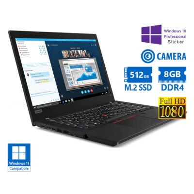Lenovo (A-) ThinkPad L480 i5-8250U/14″FHD/16GB DDR4/512GB M.2 SSD/No ODD/Camera/10P Grade A- Refurbi