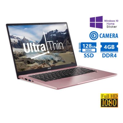 Acer Swift SF114-34 Celeron N4500/14”FHD/4GB DDR4/128GB MMC SSD/No ODD/Camera/10H Grade A Refurbishe