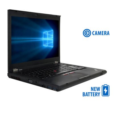 Lenovo ThinkPad T430 i5-3320M/14″/4GB DDR3/320GB/DVD/Camera/New Battery/7P Grade A  Refurbished Lapt