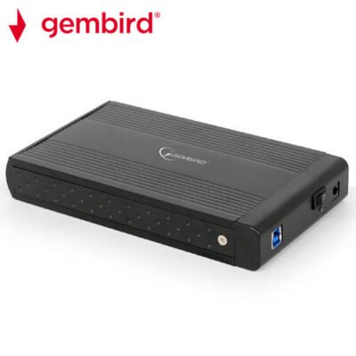 GEMBIRD EXTERNAL USB 3.0 3.5” ENCLOSURE BLACK