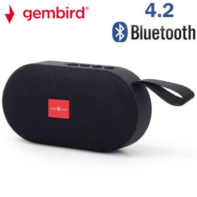 GEMBIRD PROTABLE BLUETOOTH SPEAKER BLACK