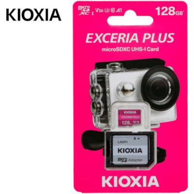 KIOXIA 4K MICRO SD 128GB EXCERIA PLUS UHS I U3 WITH ADAPTER M303